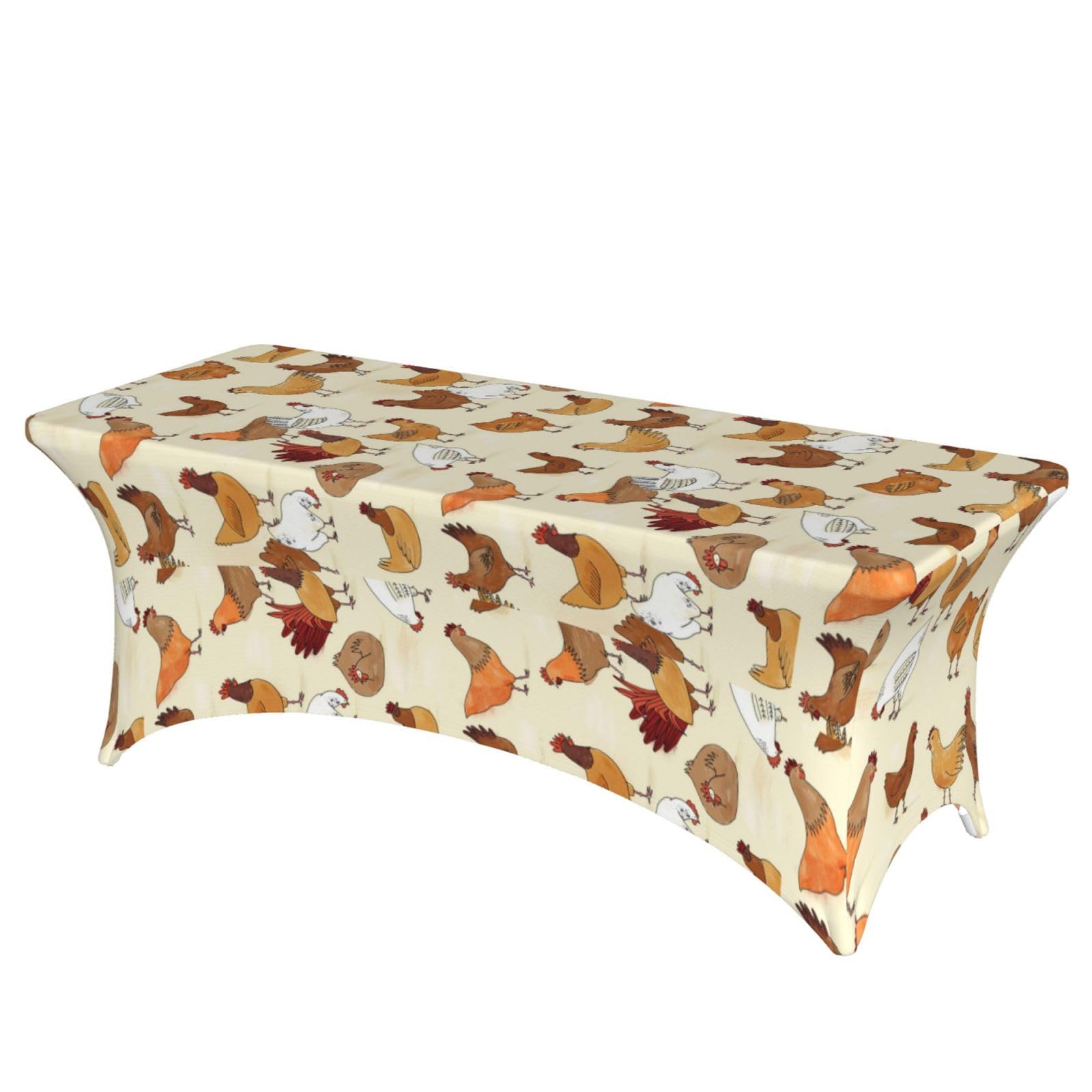 ERCgad A Brood Of Chickens Print Rectangular Tablecloth Dining Banquet Party Events Home Celebration Table Cover