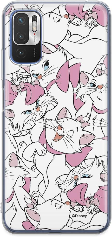 ERT GROUP Mobile Phone case for Xiaomi REDMI Note 10 5G / Poco M3 PRO Original and Officially Licensed Disney Pattern Marie 001 adapted to The Shape of The Mobile Phone, Partially Transparent