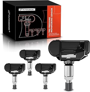 A-Premium Set of 4 TPMS Tire Pressure Monitoring System Sensor 433 Mhz Compatible with Jeep Grand Cherokee Dodge Challenger Charger Mercedes-Benz C180 C200 Replaces# 0009054100