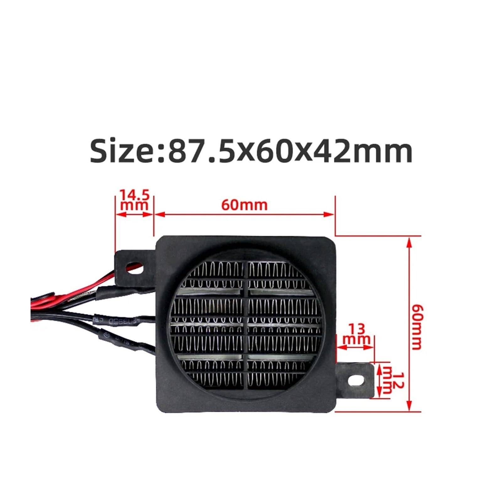 350 W 220 V grzejnik 24 V DC wentylator termostatyczny elektryczny element grzewczy PTC
