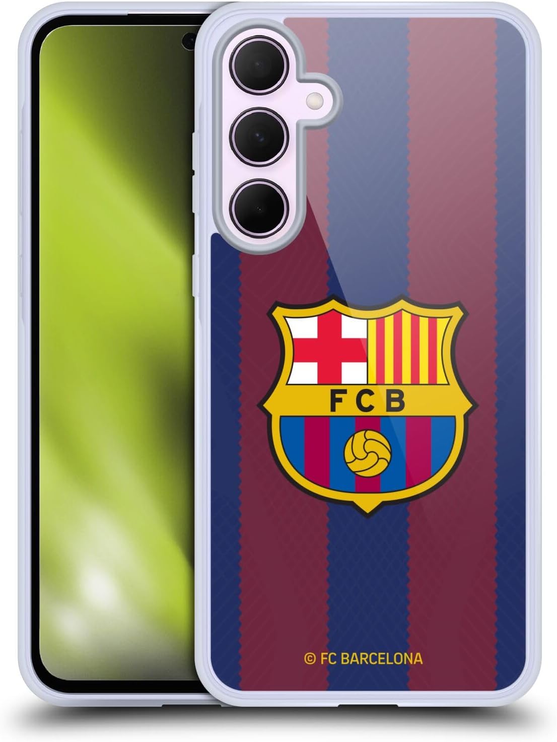 Head Case Designs Officially Licensed FC Barcelona Home 2023/24 Crest Kit Gel Case [Military Grade Protection] Compatible with Samsung Galaxy A35 5G