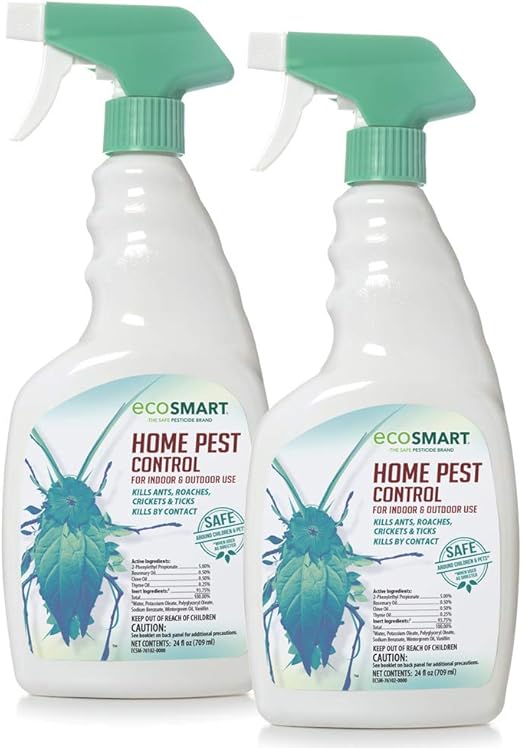 EcoSmart Natural, Plant-Based Indoor/Outdoor Home Pest Control, 24 Ounce Ready-to-Spray Bottle (Pack of 2)