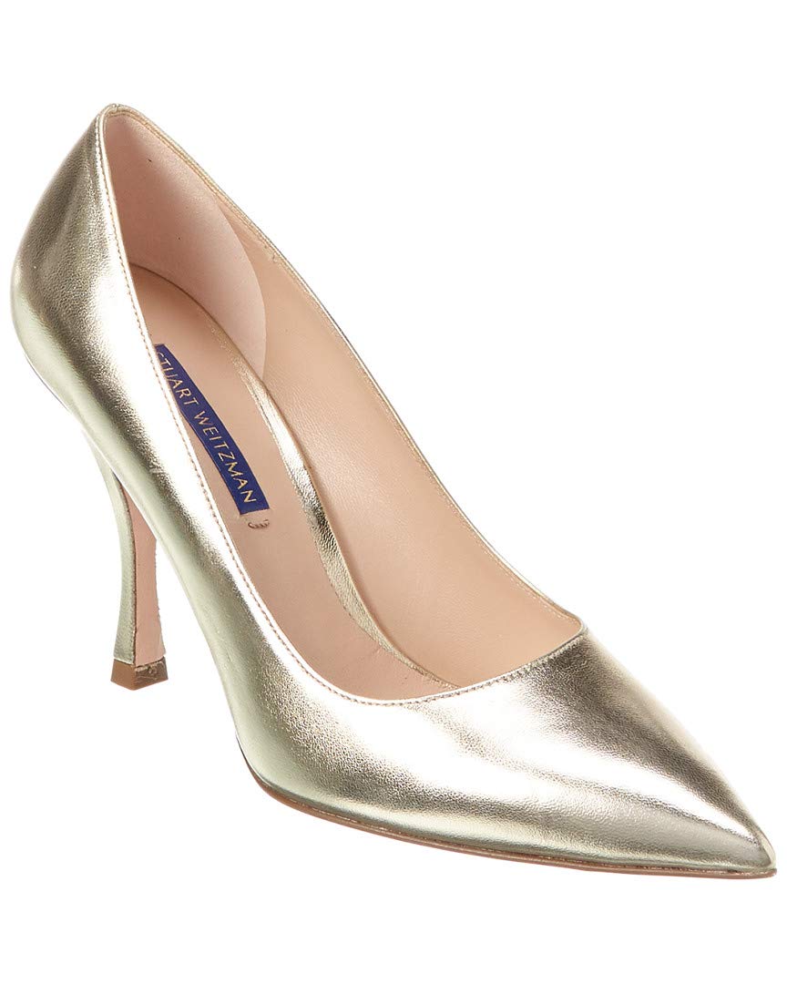 Stuart Weitzman Tippi 95 Suede & Leather Pump