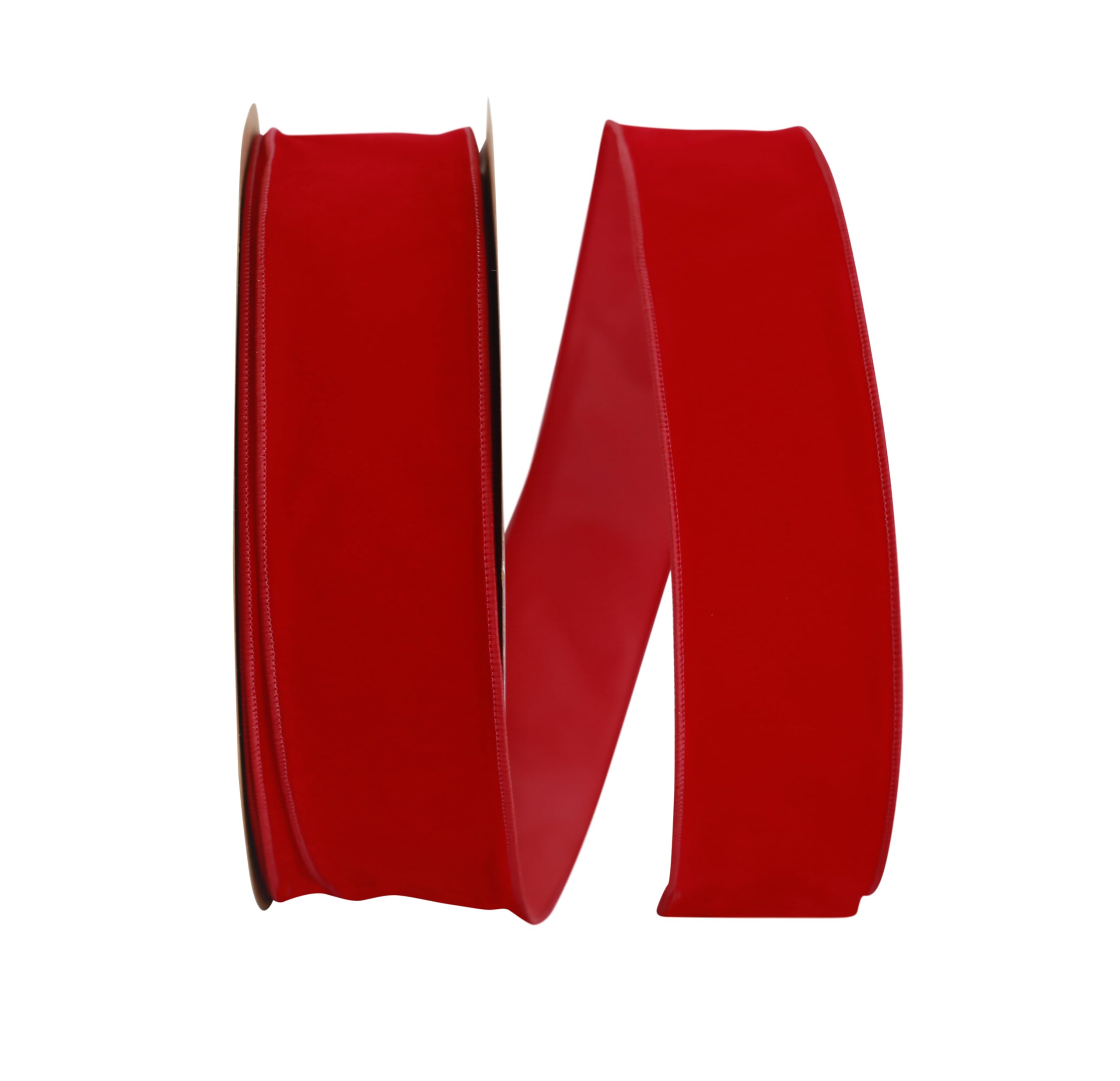 Ruban rouge 2-1/2 grand format grand volume de 50 yards pour décors volumineux