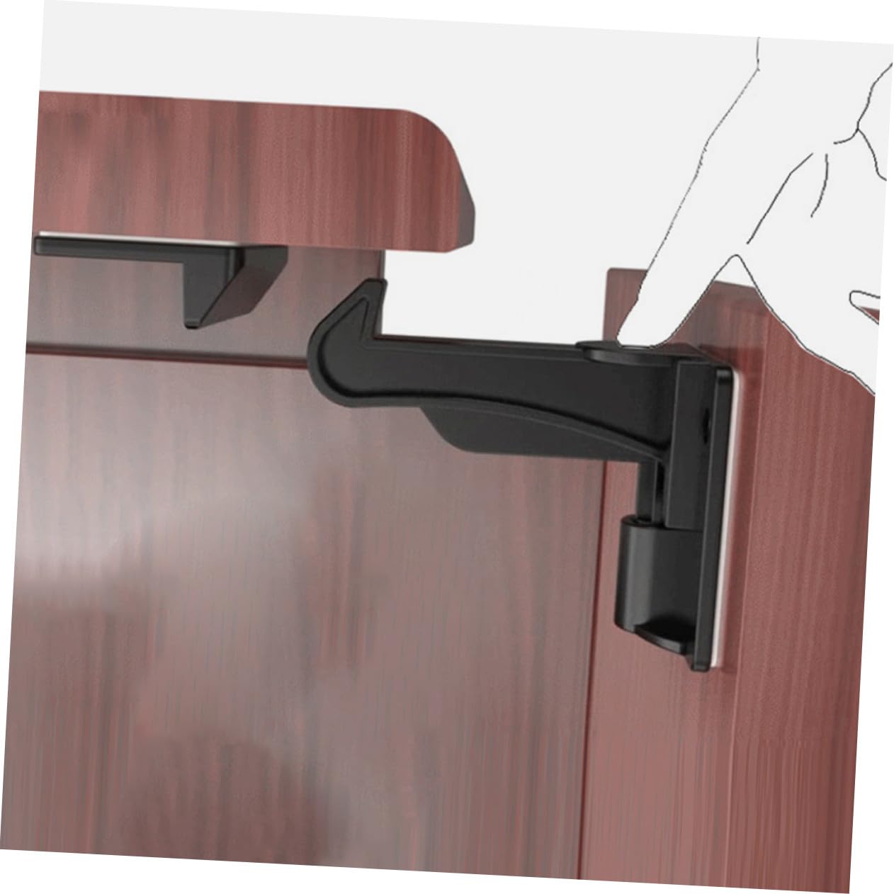 Gatuida de Cerraduras de Seguridad Protección Infantil 10 Piezas Pestillos Invisibles y Prevención de Aperturas Accidentales para Cajones de Abs para Niño Niña para Muebles