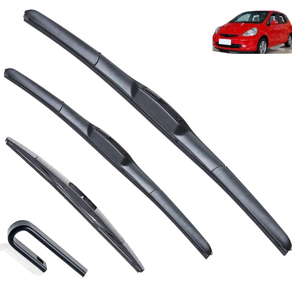 Kit di spazzole tergicristallo Anteriori e Posteriori per Honda Fit Jazz 1 2002-2008, Spazzola per Parabrezza, finestrino, 20"+16"+14"
