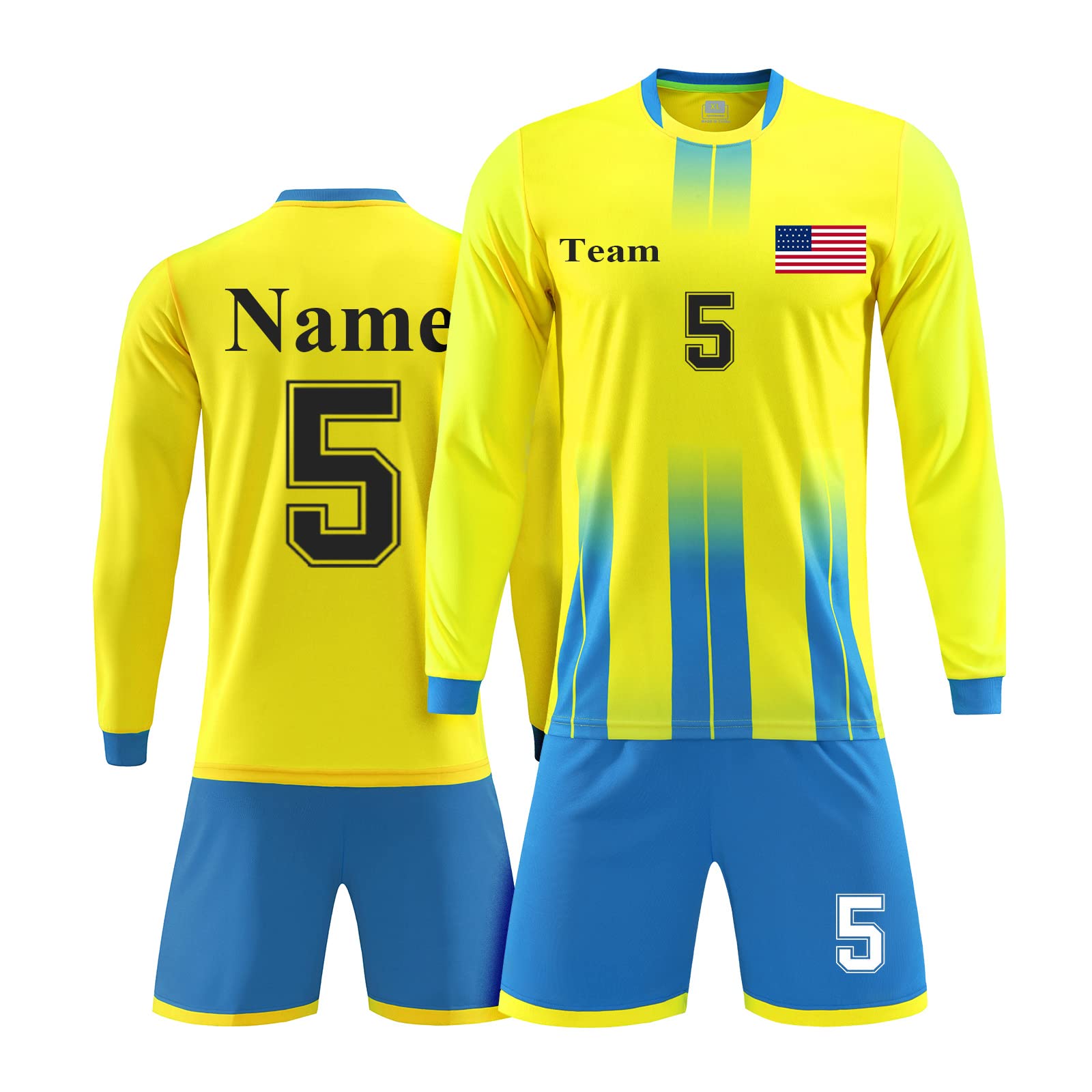 Custom Jersey Soccer for Men Women Soccer Uniforms for Kids with Name Team Number Logo