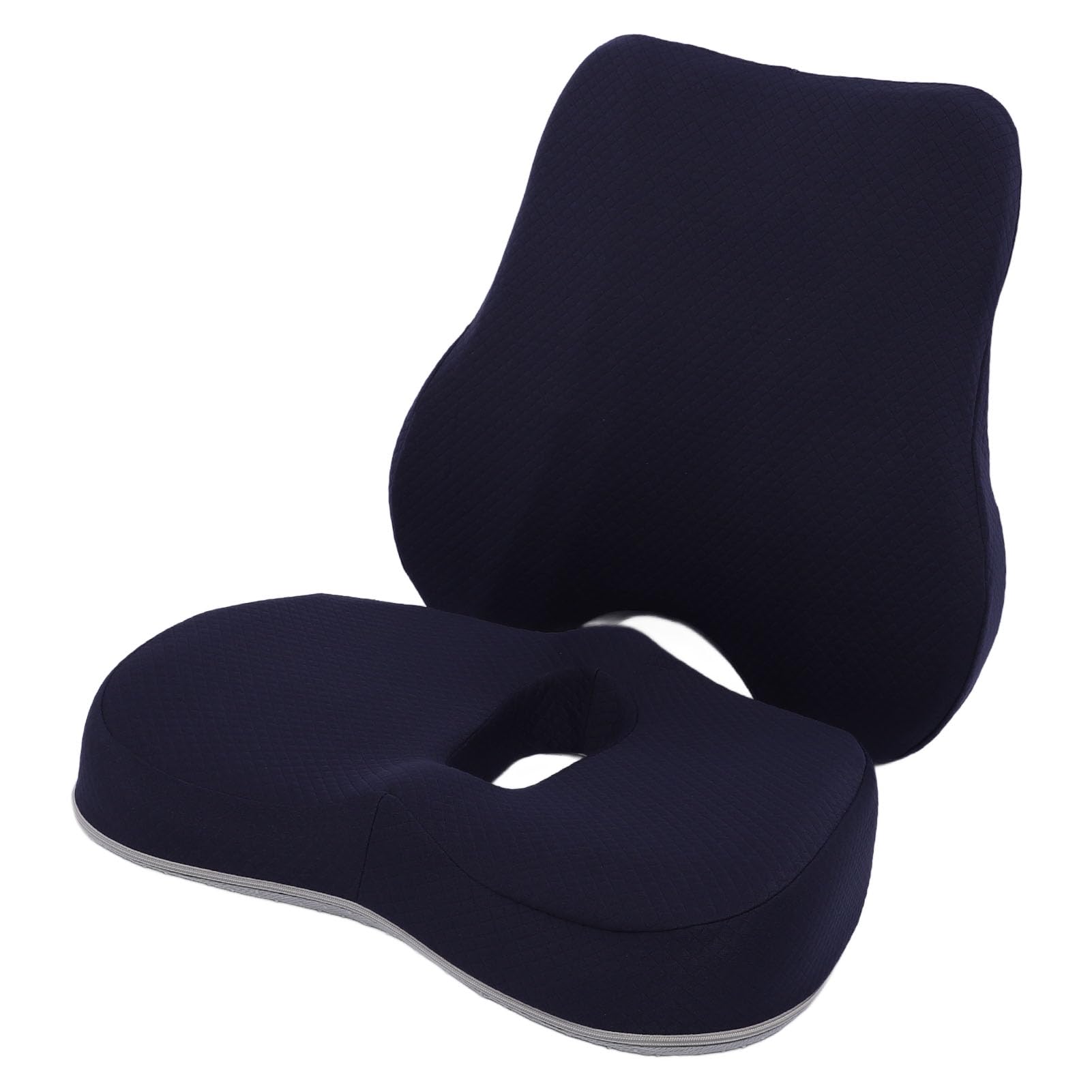 Cuscino Sedile con Supporto Lombare, Memory Foam Regolabile per