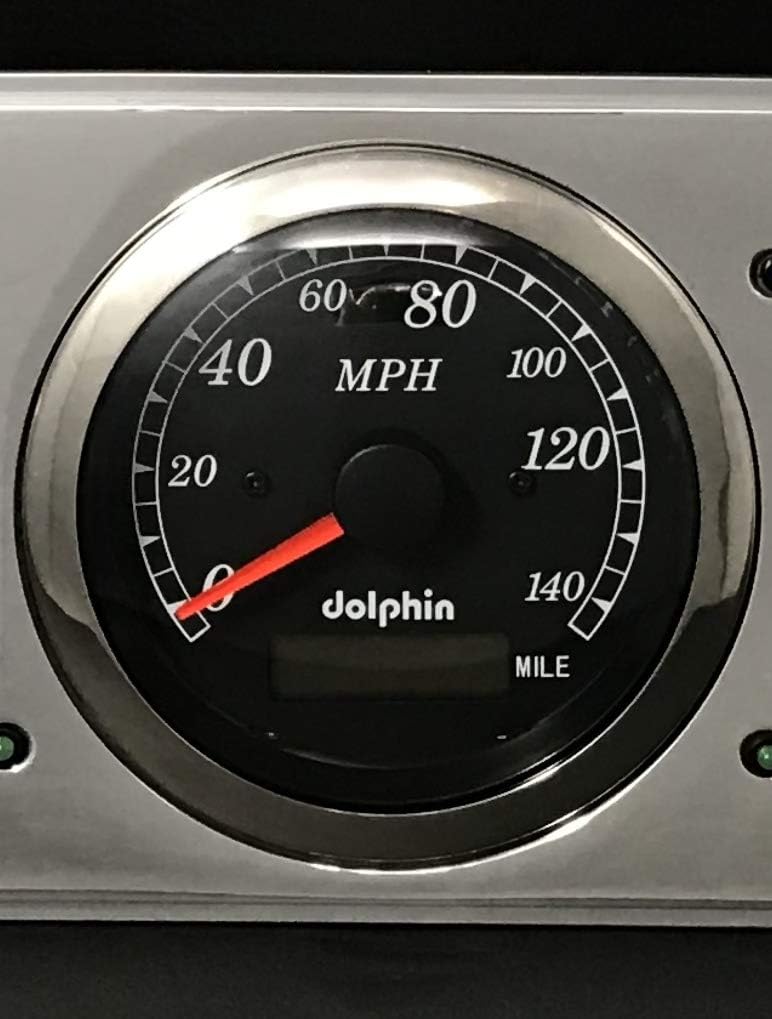 Dolphin Gauges Compatible with 1960 1961 1962 1963 Ford Falcon 5 GPS Gauge Dash Cluster Panel Set Black