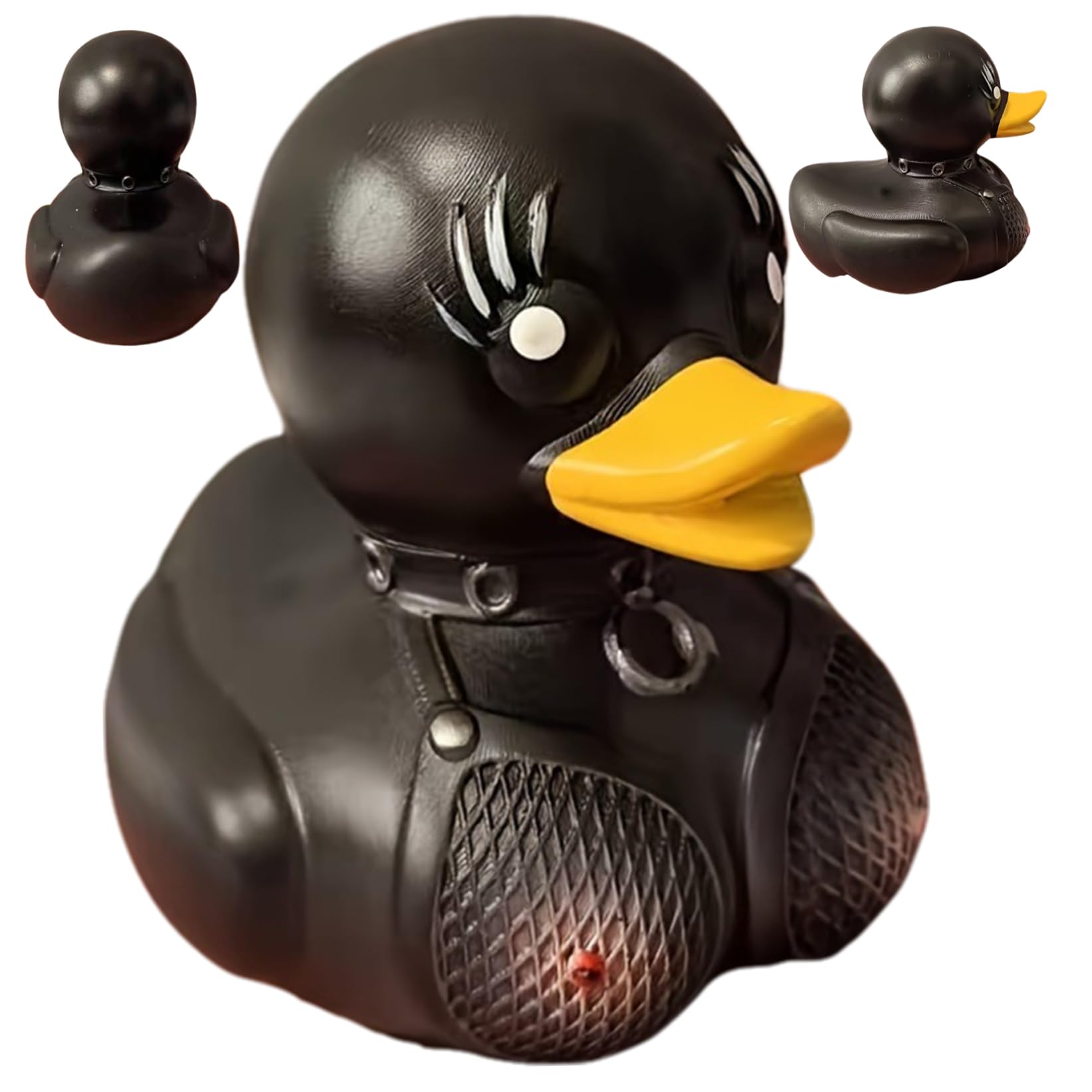 Wedhapy Rubber Ducks,Mini Ducks 4x2x3 Unique Black Dancing Duck, Mini Plastic Halloween Ducks, Collectible Baby Bath Toys, Creative for Desk Home Decor Holiday Party