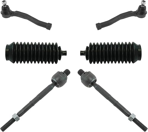 Kit de dirección de 6 piezas varillas de acoplamiento interiores exteriores con fuelle de botas para Chevy Aveo G3 Nuevo