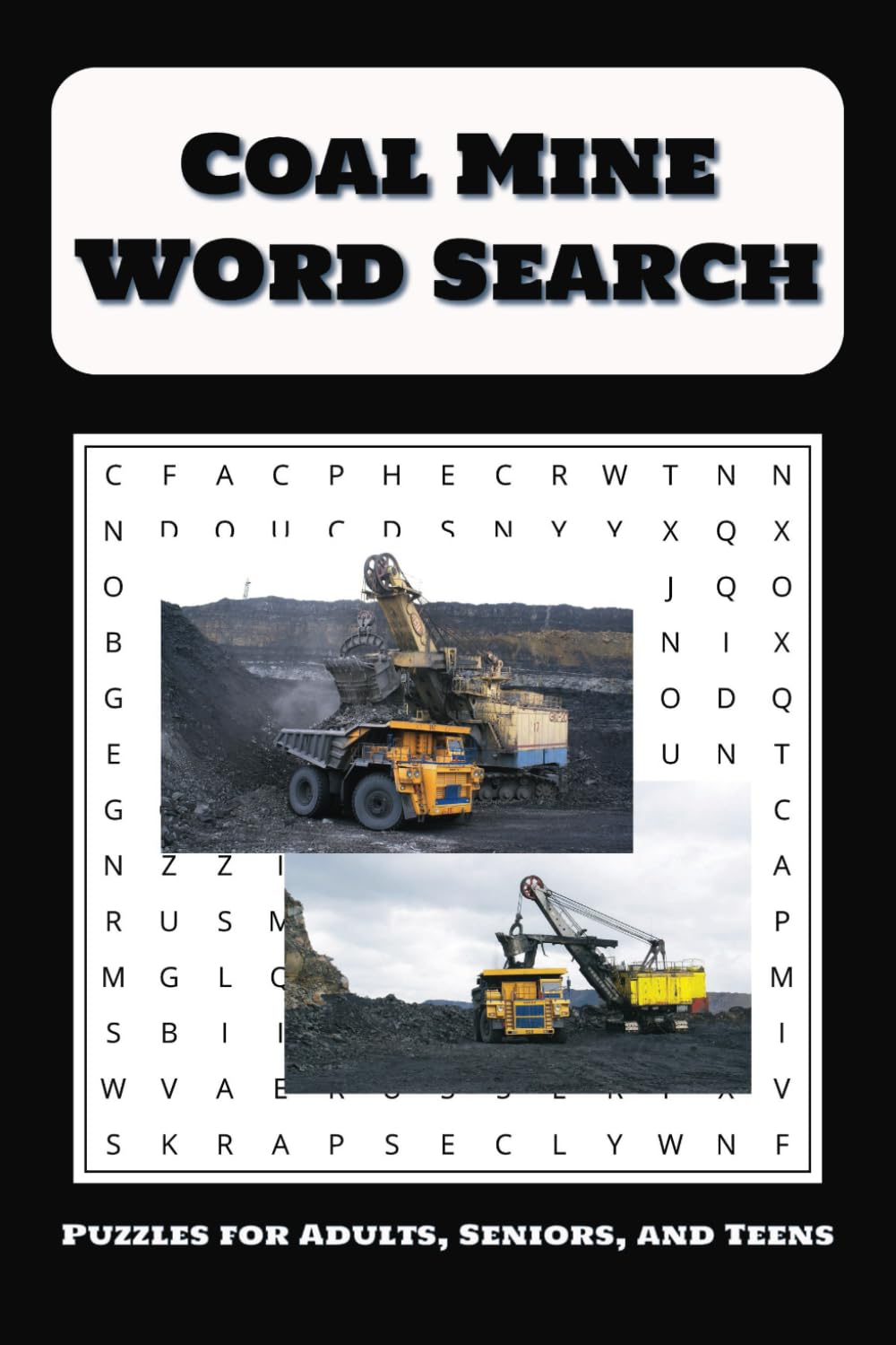 Coal Mine Word Search: Word Searches, About Coal Mining, For Adults, For Seniors, For Teens, Coal Mine and Construction Workers, For All Ages, Mind ... Gift for Birthdays, Gift For Retirement
