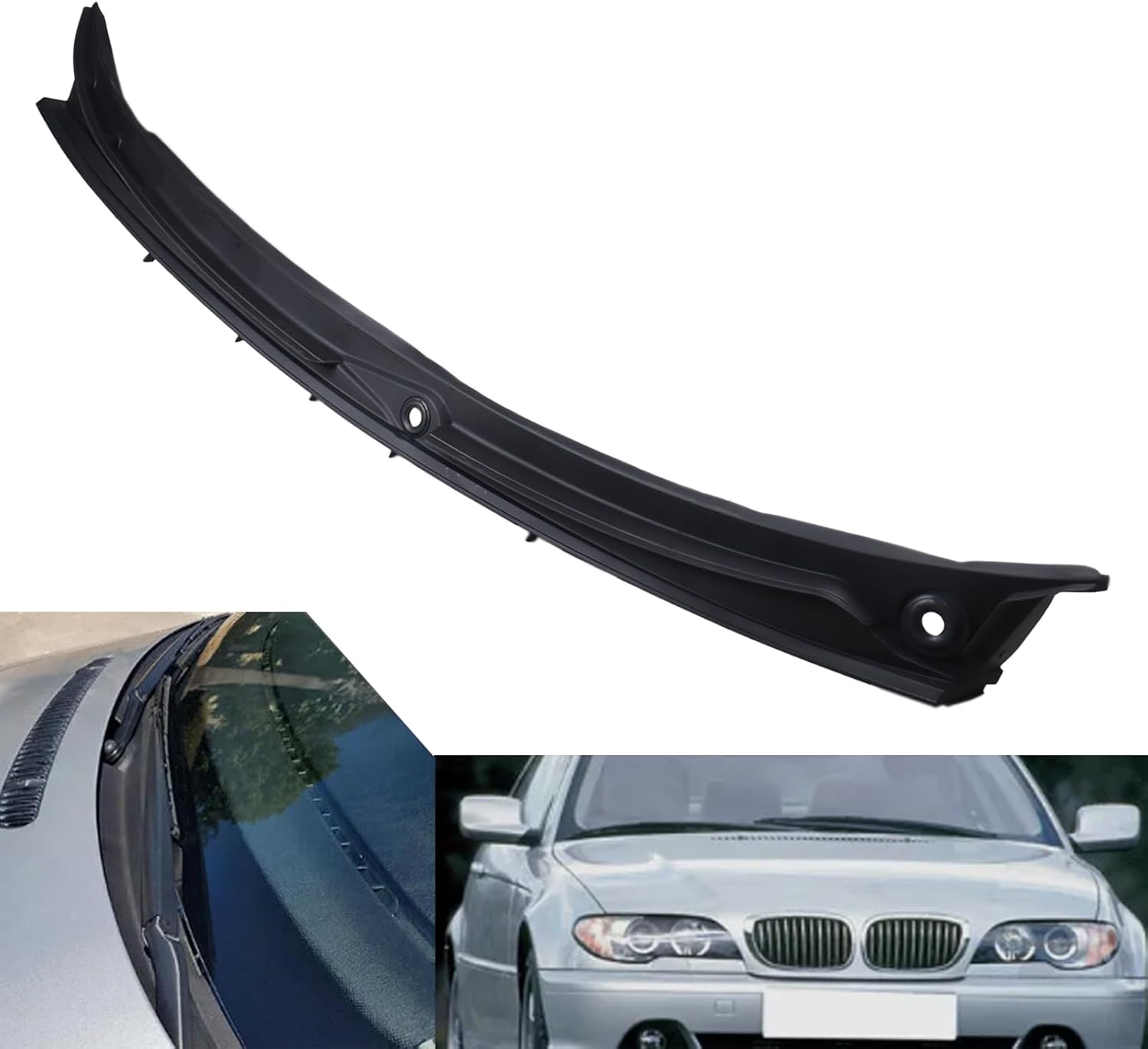 New Windshield Wiper Cowl 51718208483 Compatible with 1997-2006 E46 323Ci 323i 325Ci 325i 325xi 328i 330Ci 330i 330xi M3vFront Cowl Molding Windshield Cover