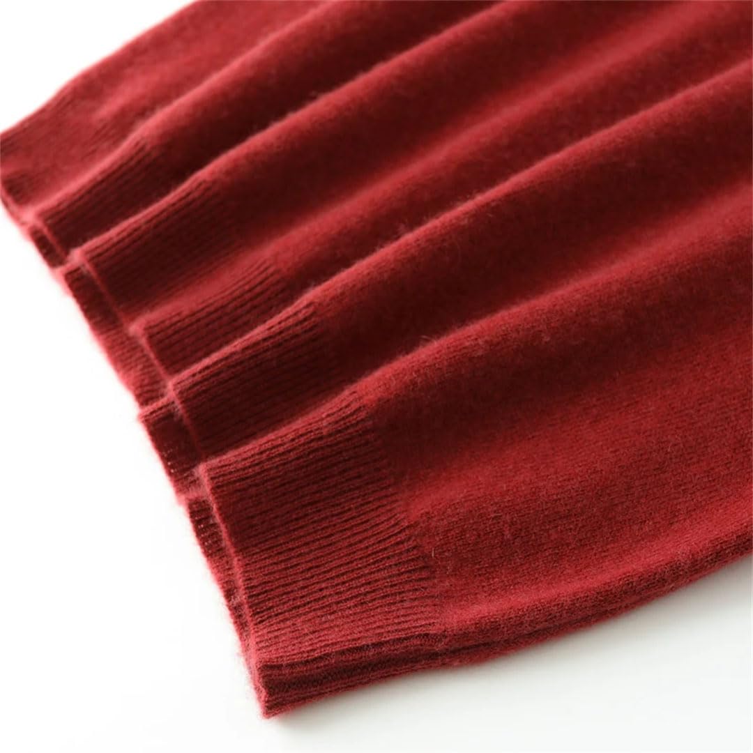 Jerseys De Punto De Cachemira para Mujer, Suéter Suave Y Cálido con Cuello Alto