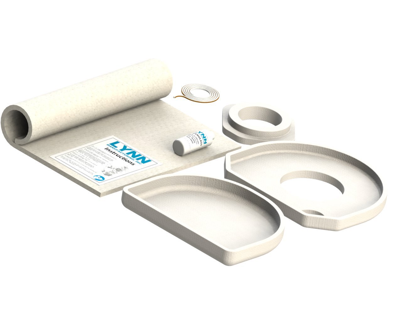 Lynn Manufacturing Replacement Combustion Chamber Kit, Burnham, C3, C4 & V7 with Swing-Out Door, 8202701 & 82027021, 1074