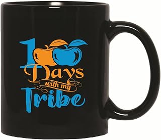 100 Days Gift Ideas for Kindergarten and Elementary Kids Fun School Gifts for Kids 11oz 15oz Black Coffee Mug