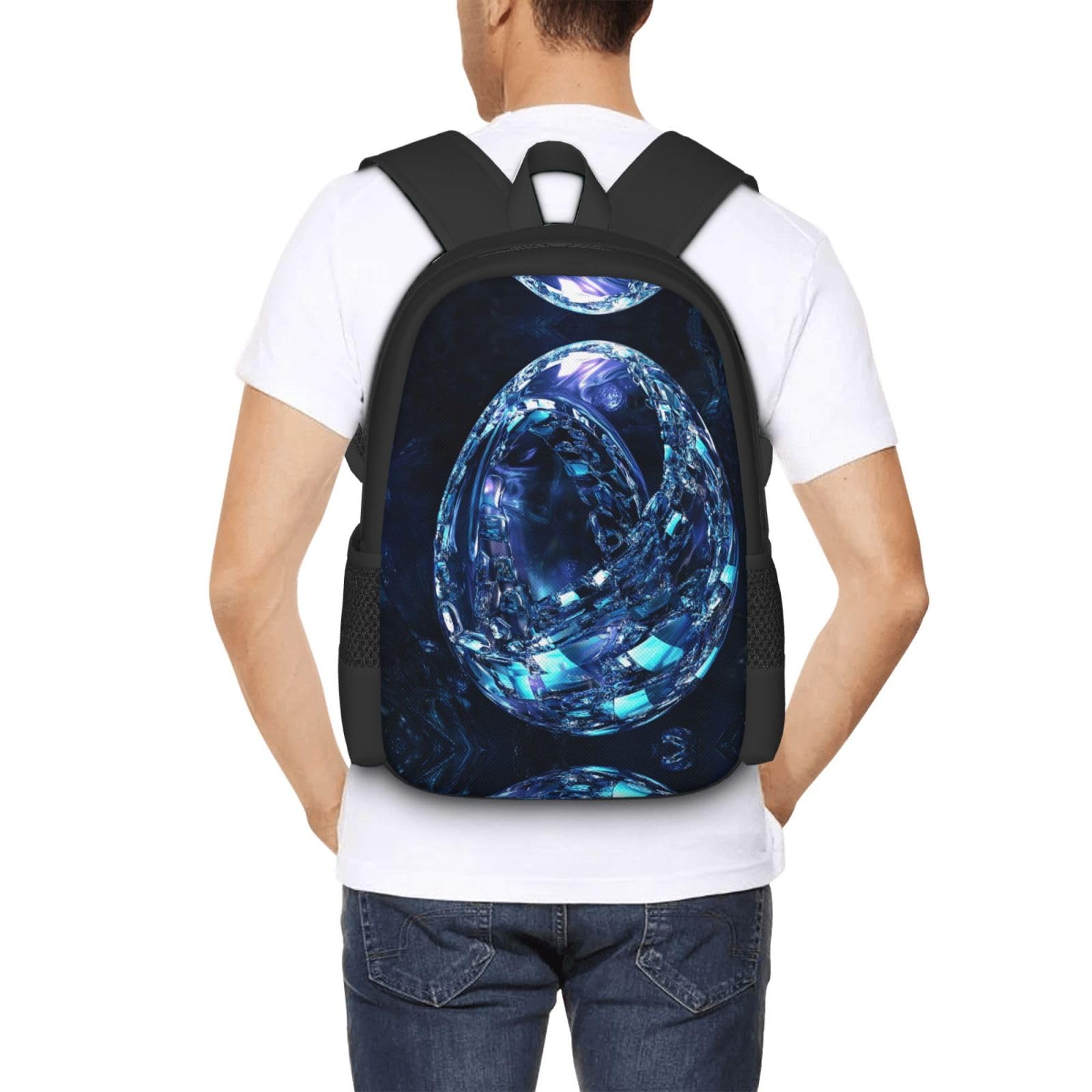 Cubispex Plecak Unisex 15,6 cala Laptop Czarny Oxford Plecak