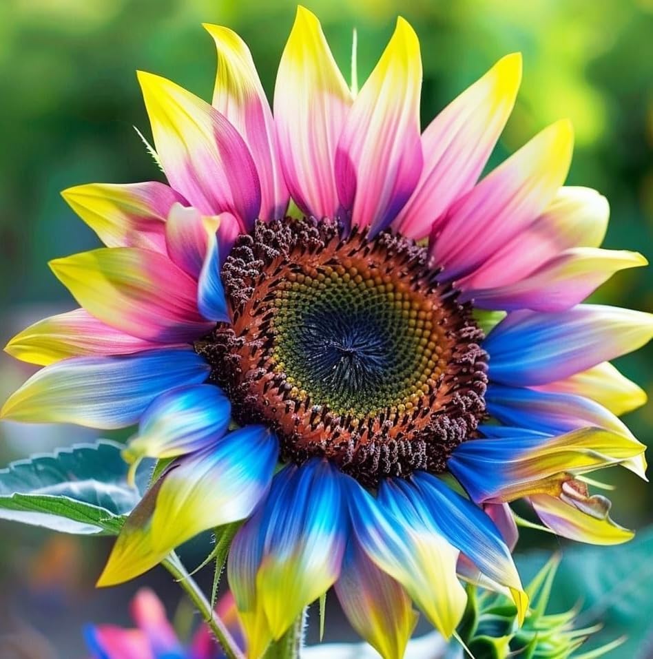 Vegetable & Herb Seeds 500 Pack Sunflower Seeds Mixed Varieties,Rare Colors - Red, Purple, Blue, Black-Heart, Charcoal,...