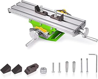 Compound Slide Table, MYSWEETY Worktable Milling Working Cross Table Milling Machine Compound Drilling Slide Table For Bench Drill Adjustme X-Y
