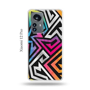 The Little Shop Designer Printed Soft Silicon Back Cover for Xiaomi 12 Pro (Crazy Shape)