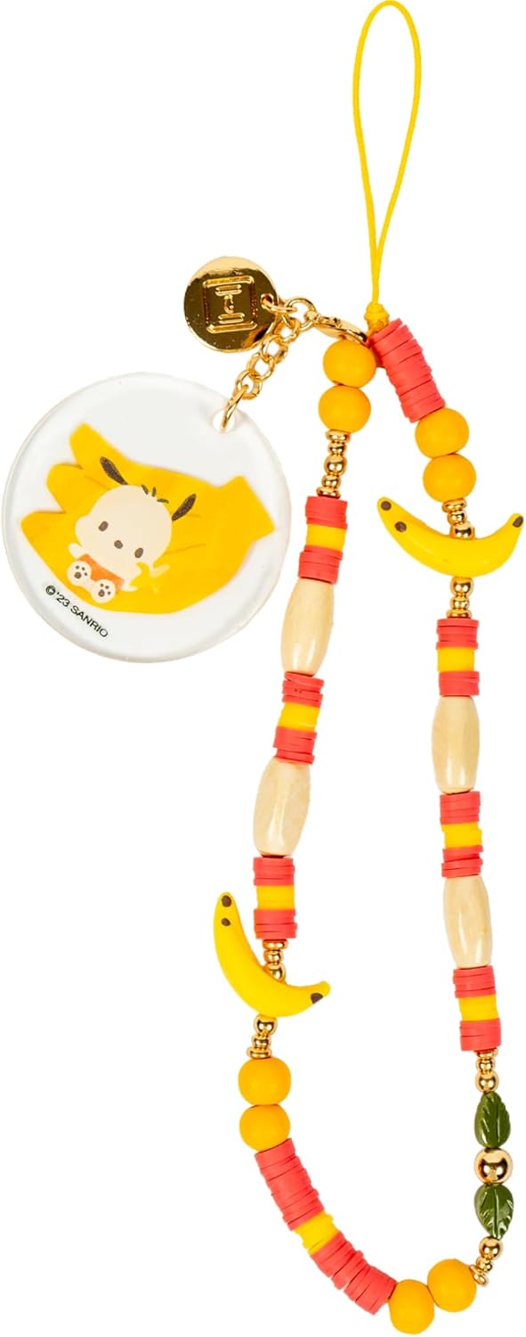 iFace Hello Kitty and Friends Beaded Wristlet Universal Phone Charm Strap - Cute Wrist Chain Lanyard Aesthetic Decor Strap for Cell Phone Camera Keys AirPods Keychains
