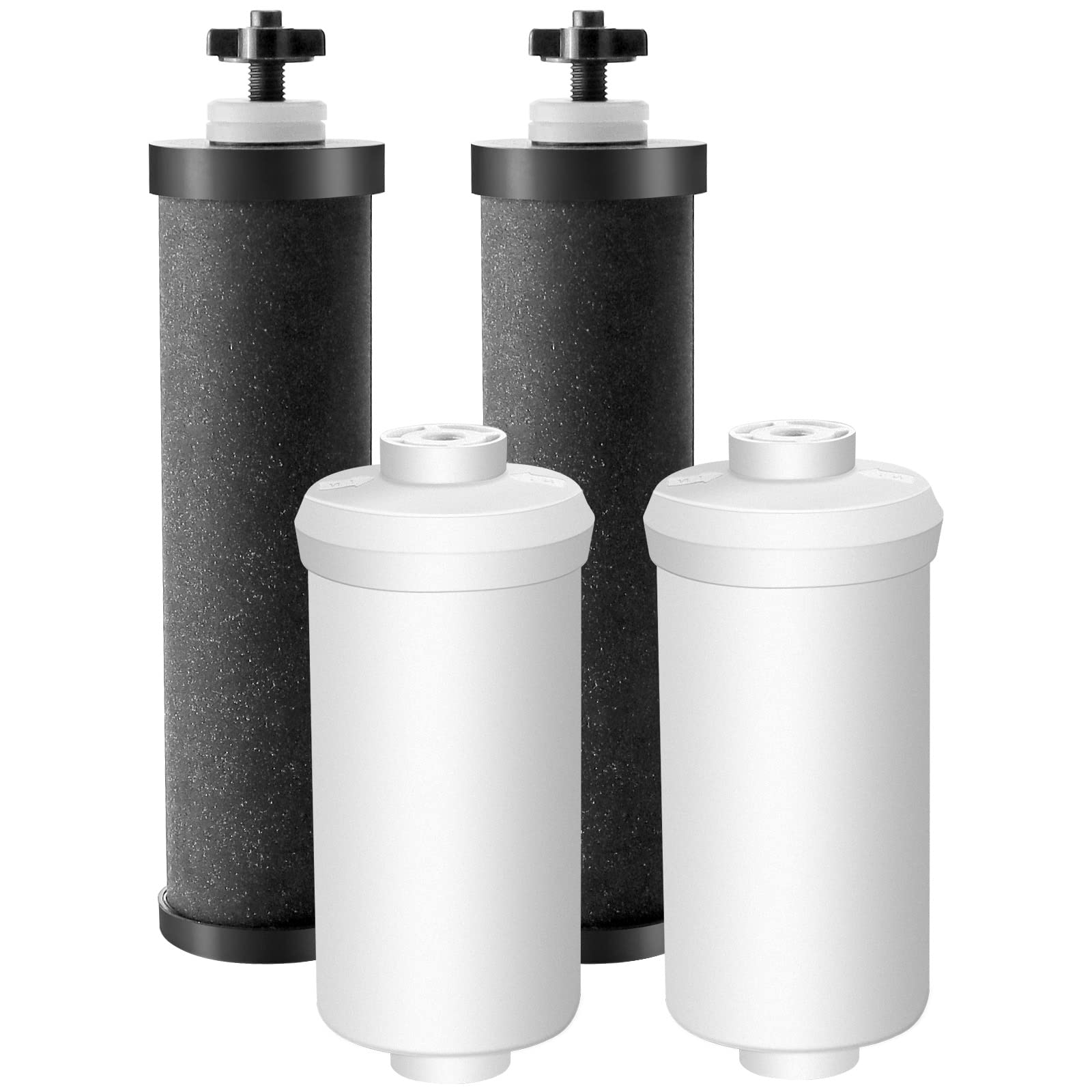 FetechmateBlack Purification Elements Certified & Fluoride Arsenic Reduction Filtration with Ultrafiltration Membrane,Compatible with Gravity Filtration System