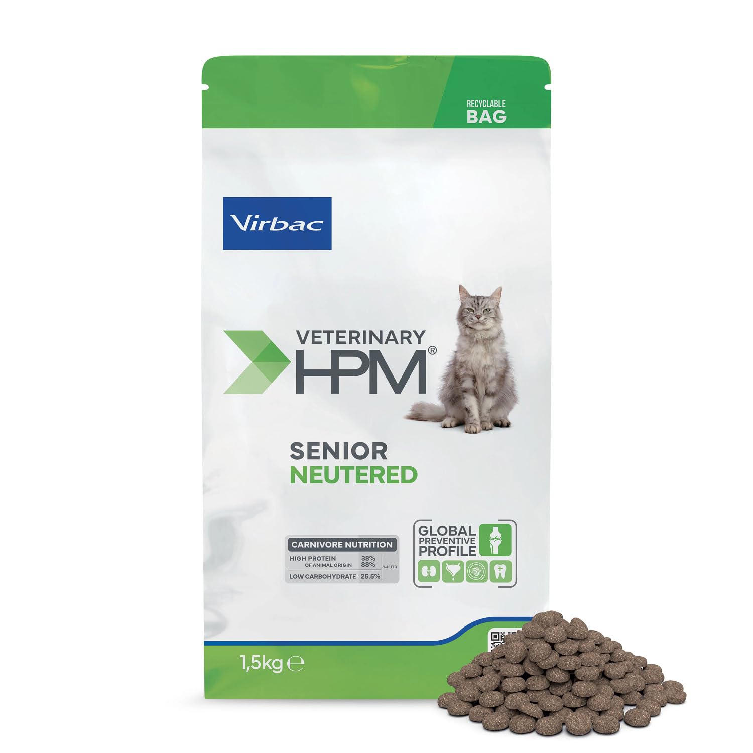 Veterinary HPM Virbac - Veterinary HPM Senior Neutered Cat - 1418 - 1,5 Kg.