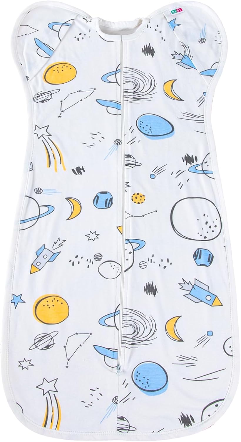 Baby swaddling Sleeping Bag, Two-Way Zipper can be Worn, 0-6 Months Applicable, take Care of Baby’s Sleep