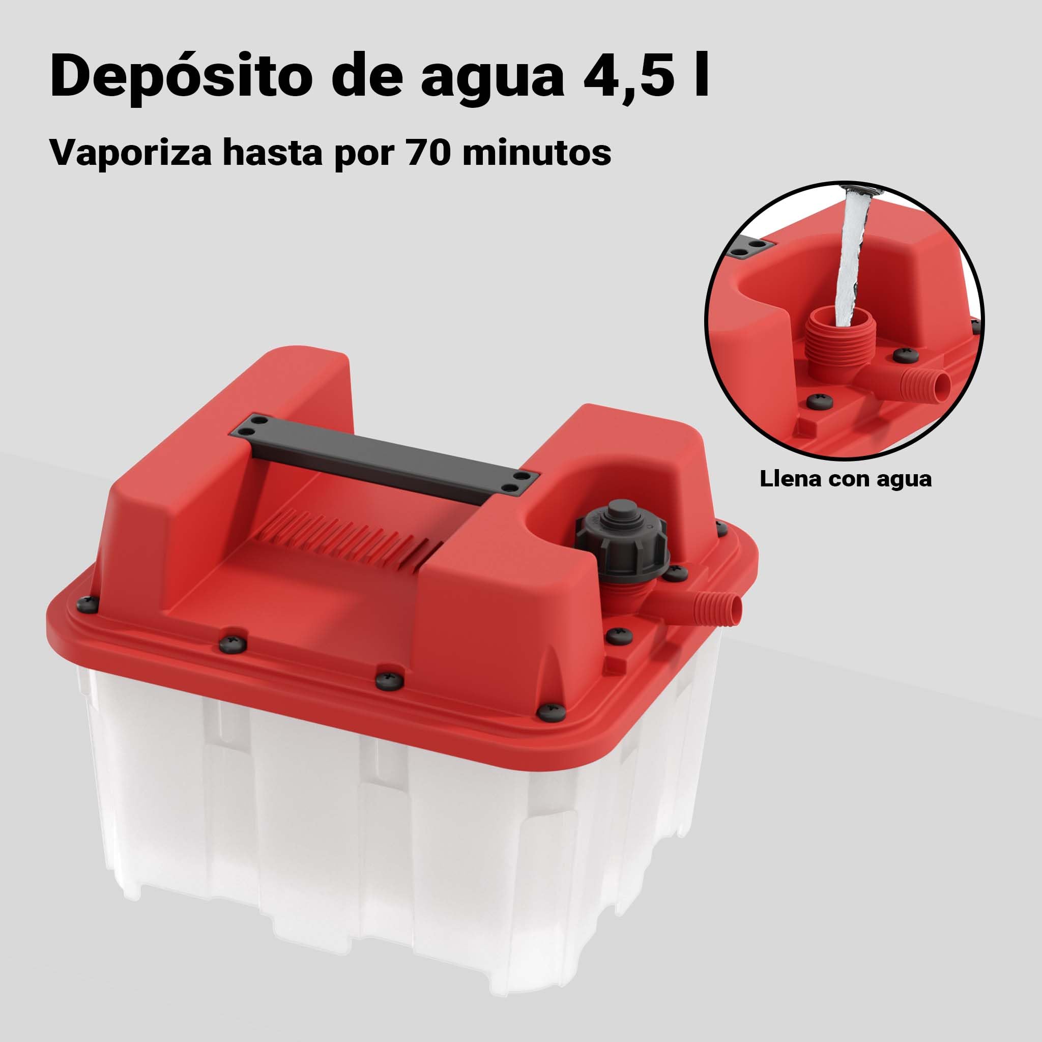 Decapante a vapor para papel pintado 2200W Depósito 4,5L Vapor 70min Desempapeladora Despegadora