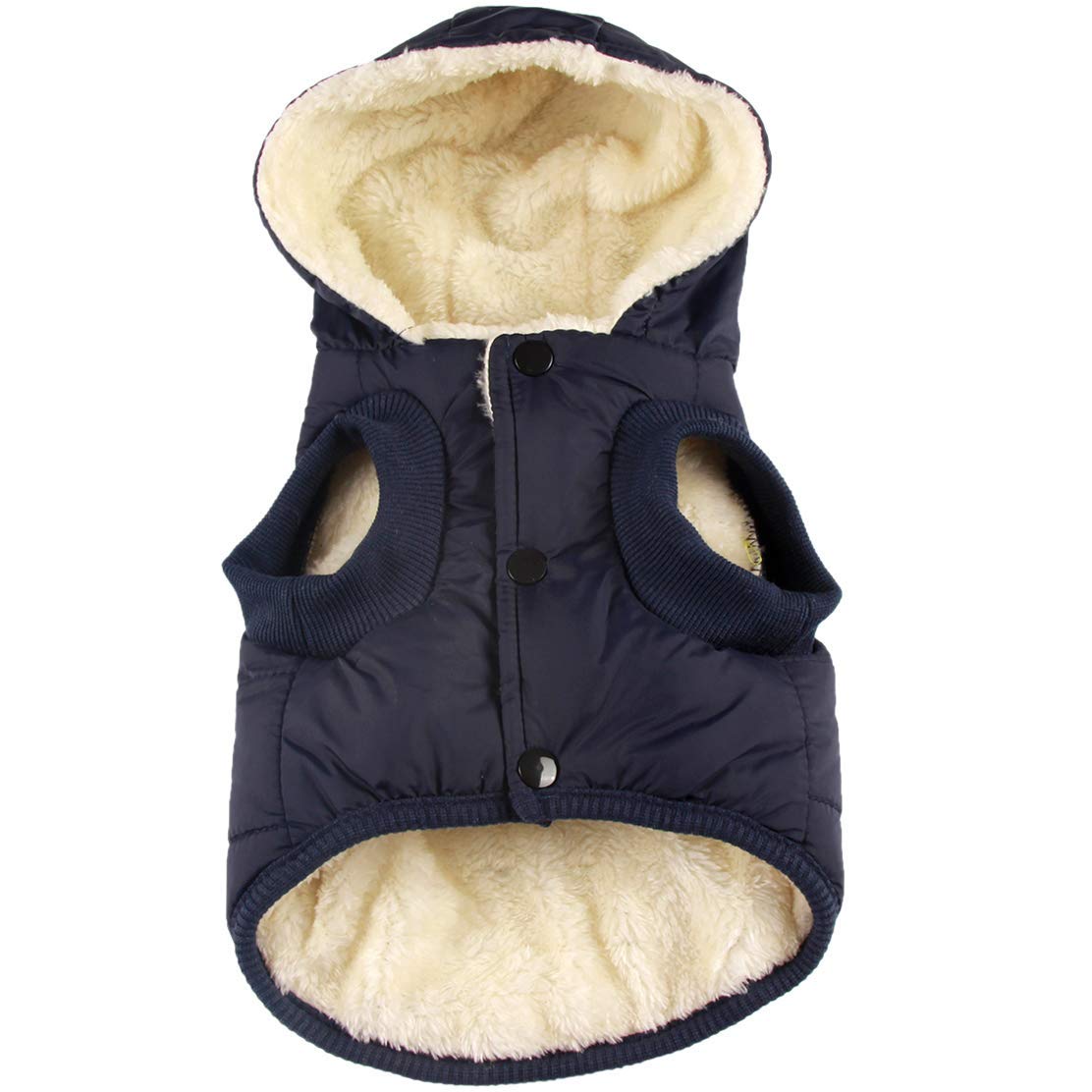 Vecomfy Dog Hoodies with Fleece Lining Extra Warm Winter Pet Clothes Apparel Dog Coat for Large Dogs (Blue, XXXL) โ image 1