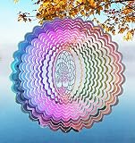 Wind Spinners Outdoor Metal Tree of Life Wind Spinner Mandala Decor, Hanging Wind Spinners for Yard