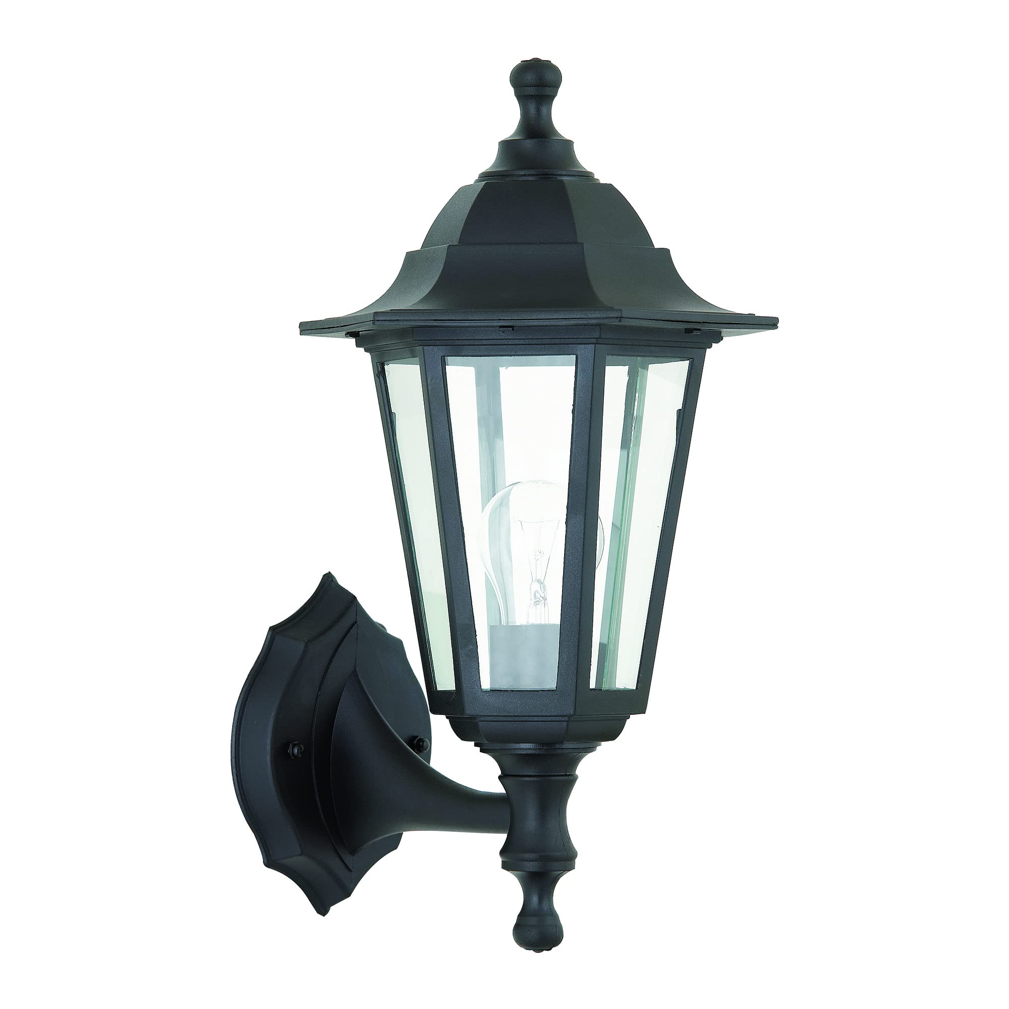 Outdoor Light Black Bayswater Wall IP44 Up Or Down Saxby 40045