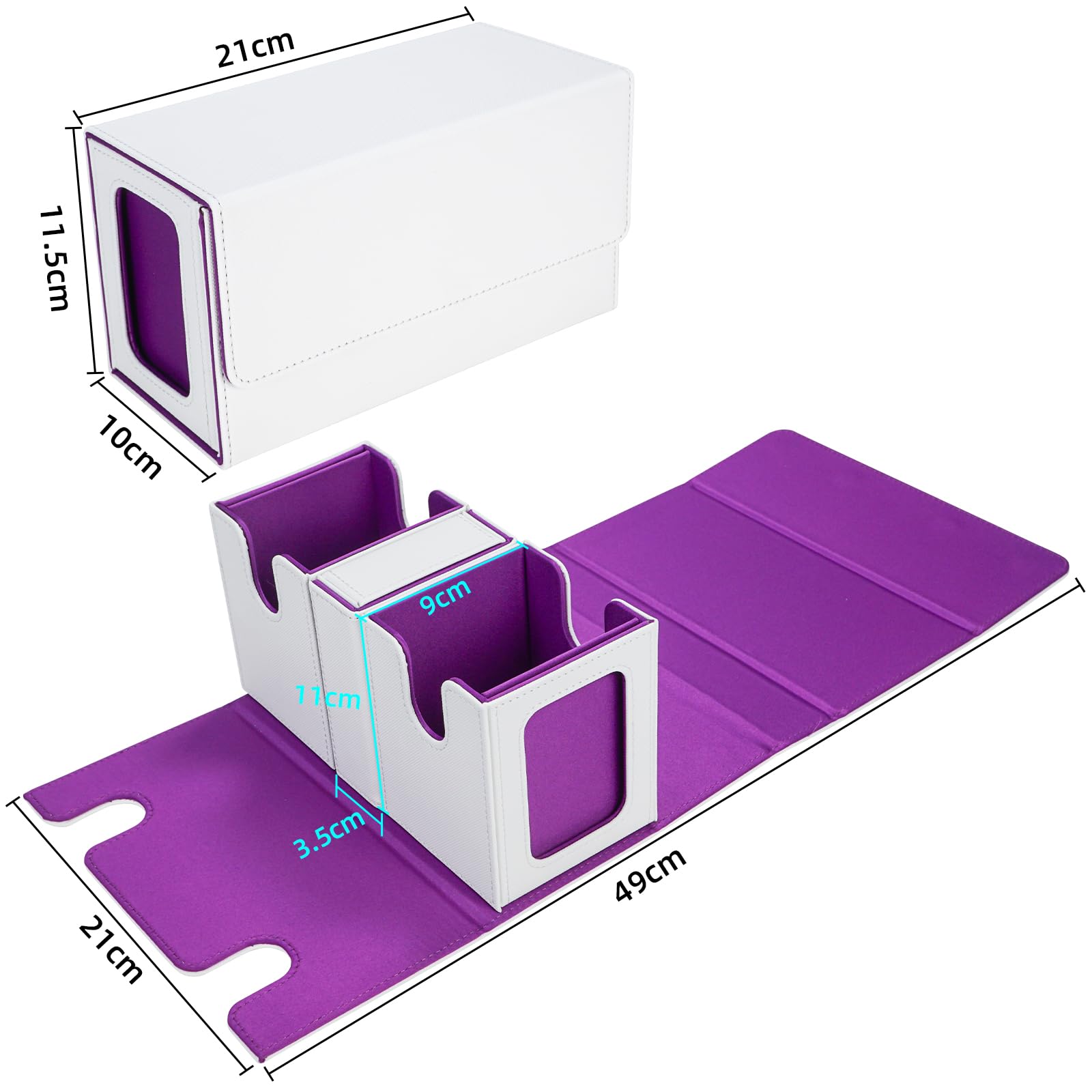 AFIING MTG Commander Card Storage Box - Image 4