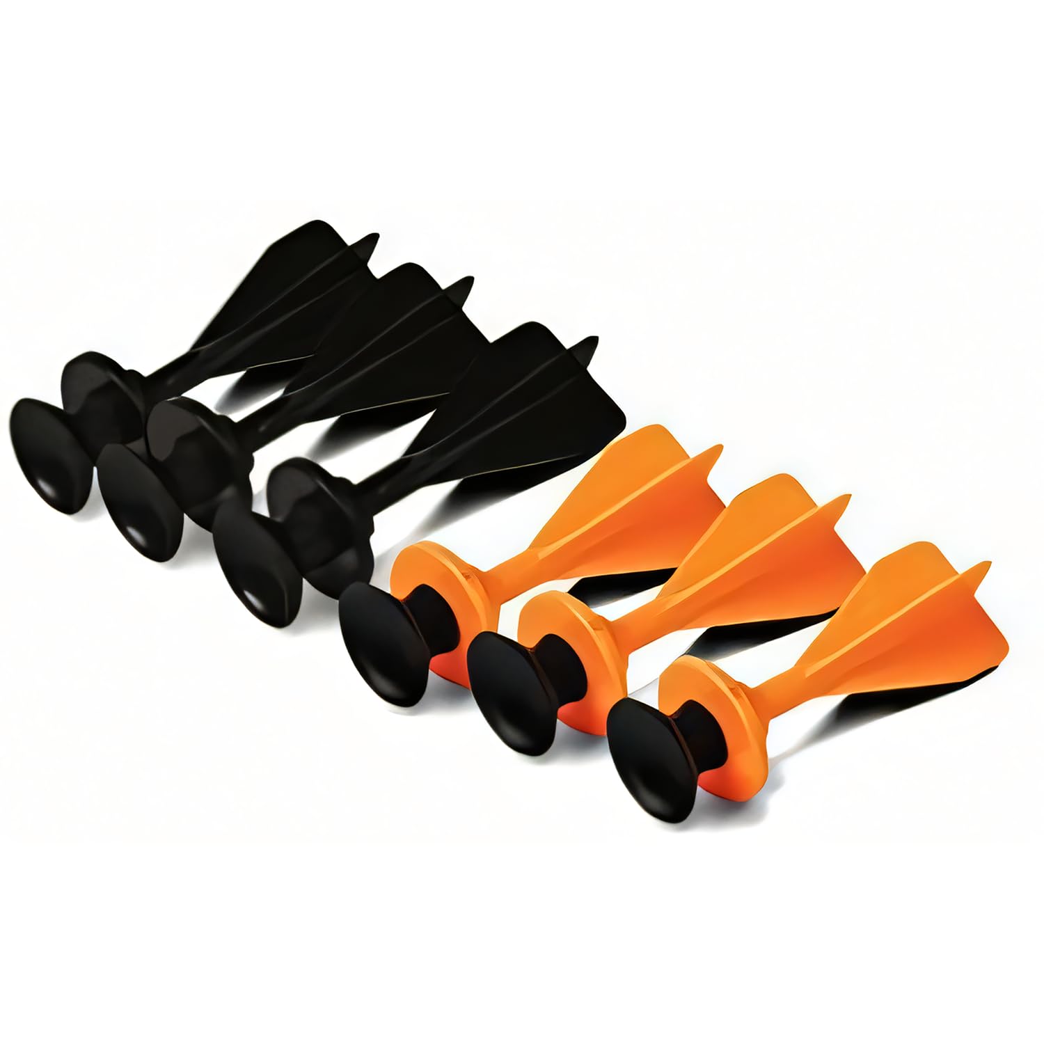Petron Stealth 6 Pfeile mit Saugnapf, Zubehör für Sport Armbrust, schwarz (6er Pack)