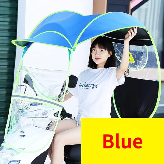YUANXIN E-bike Carport Awning Canopy Storage Battery Car Motorcycle Rain Shelter Transparent Umbrella Carport