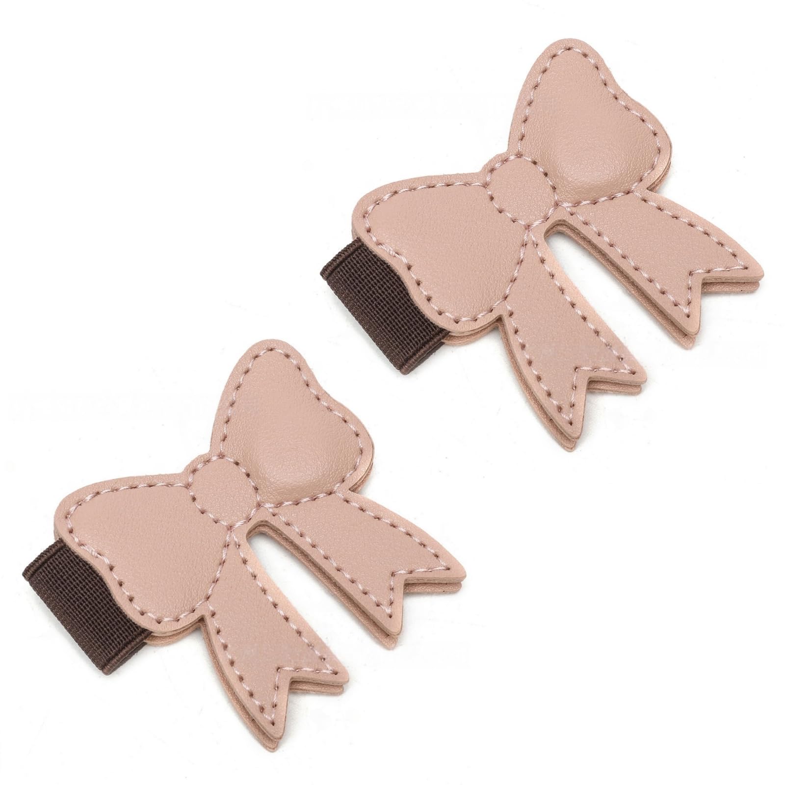 Lot de 2 marque-pages magnétiques en cuir pour femmes et filles avec porte-stylo pour les amateurs de livres, nœud rose