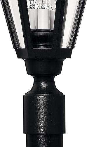 Miniatura 3 de Manor House Collection Traditional OneThree Light - Poste para exteriores, montaje en muelle, color negro