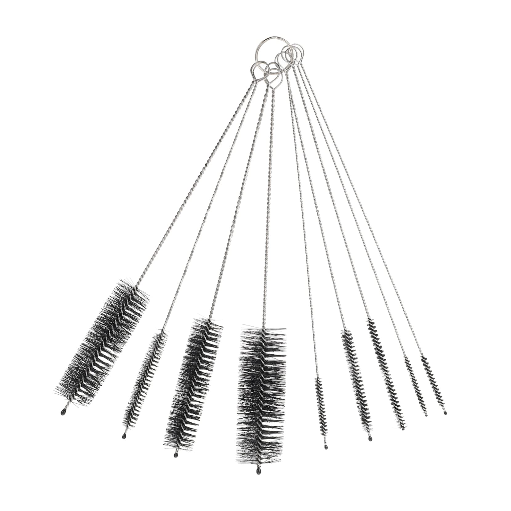 CIYODO Household Straw Brushes Set 9pcs Portable Pipe Brushes Long Handles for Household Cleaning Safe Easy to Clean