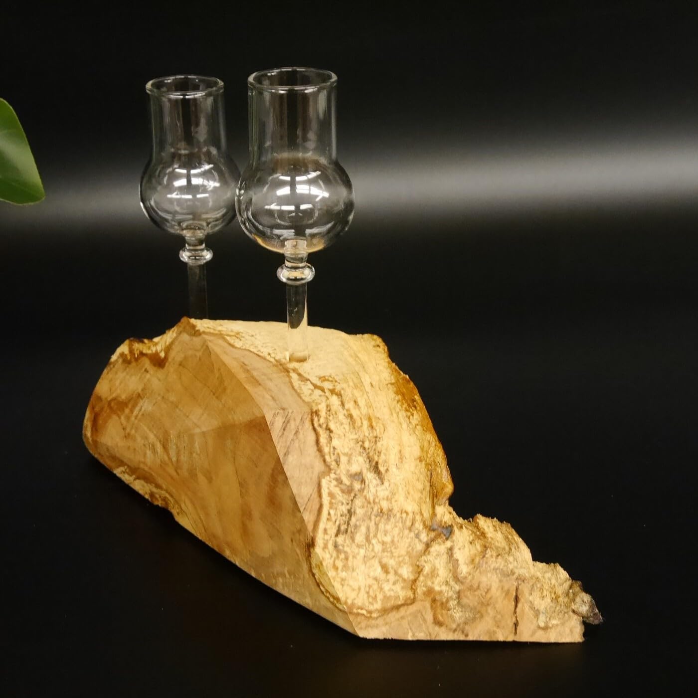 GTK Geweihe & Trophäen Krumholz 27.60.1.77 Lot de 2 verres à shot avec pied sur racine