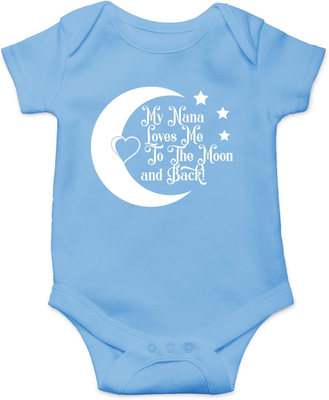 My Nana Loves Me to The Moon and Back - Funny Baby Essentials Bodysuit - Newborn Boy Clothes