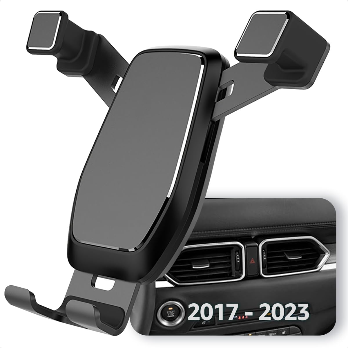 AYADA Phone Holder Compatible with CX5, Phone Mount Upgrade Gravity Auto Lock Stable Easy to Install Accessories 2017 2018 2019 2020 2021 2022 2023