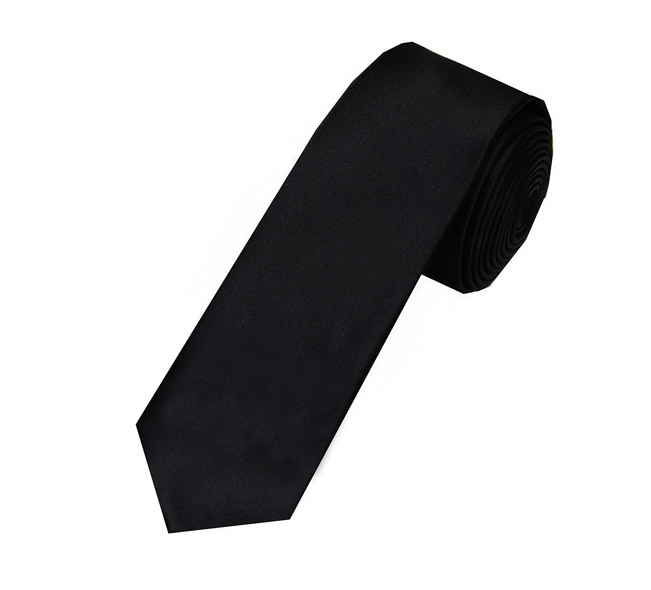 TIE STUDIOMens Formal Solid Necktie | Satin | Microfiber | Standard Slim | Premium fabric | Superior finishing | Set of 1