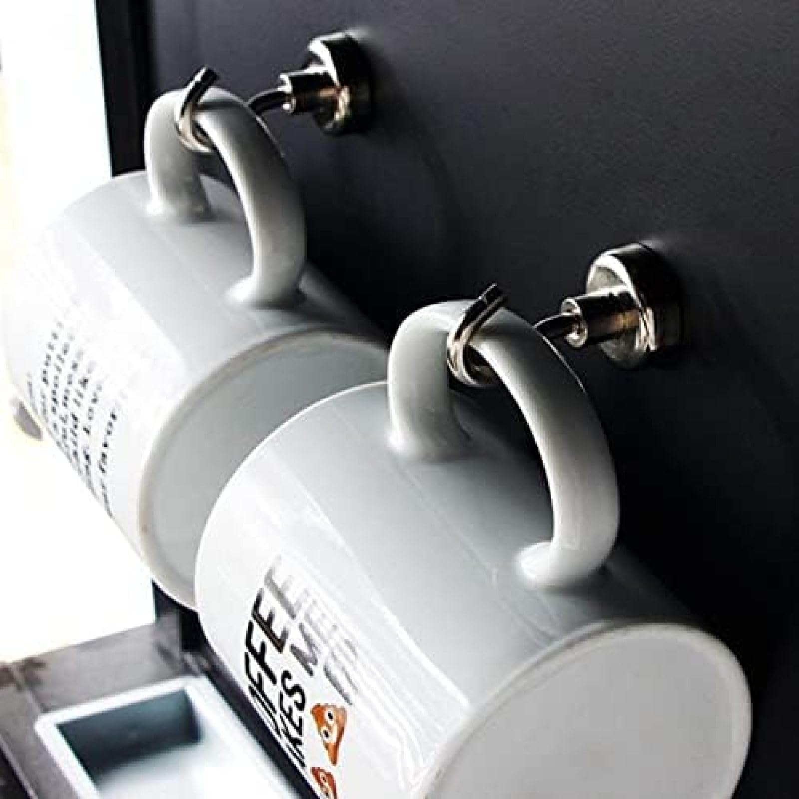 Ganchos Magnéticos De 2/10 Uds., Colgador De Imán De Neodimio Resistente Y Potente, Colgadores Magnéticos Fuertes Para Colgar Tazas, Gancho De Pared Para Abrigos Y Llaves-,10 Piezas De Plata,bonny