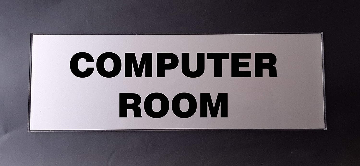 Buy SIGNOOGLE Computer Lab Acrylic Sign Display Office Sign Board for ...