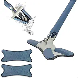 BolaAzul, Rodo Mop Torce Pano Twist Para Piso Laminado + 1 Refil Extra