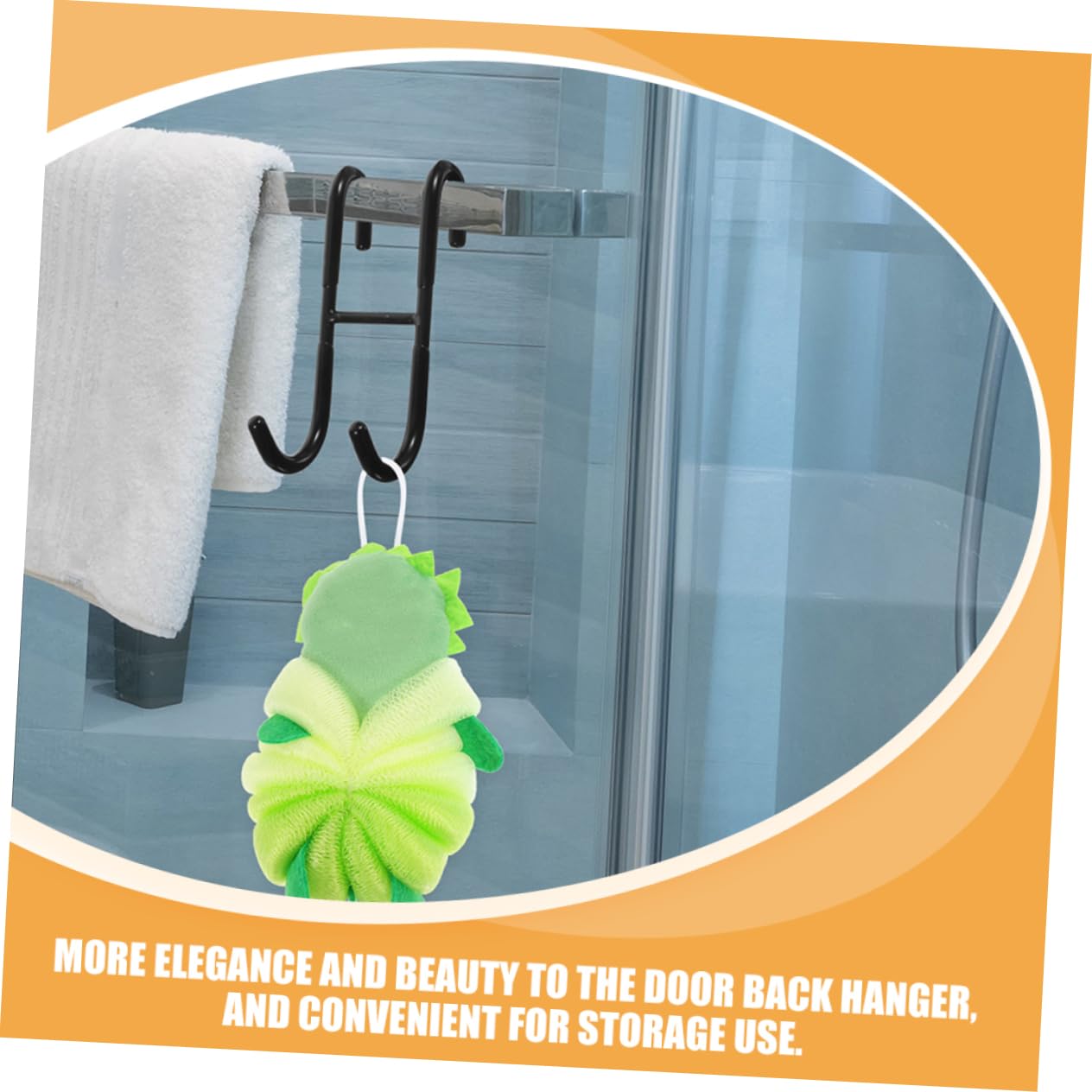 Luxshiny 5stücke Dusche Tür Haken Handtuch Halterung Aus Metall Ohne Bohren Für Badezimmer Glas Einfache Installation Platzsparend Kratzfest Verschleißfest Hohe Tragkraft