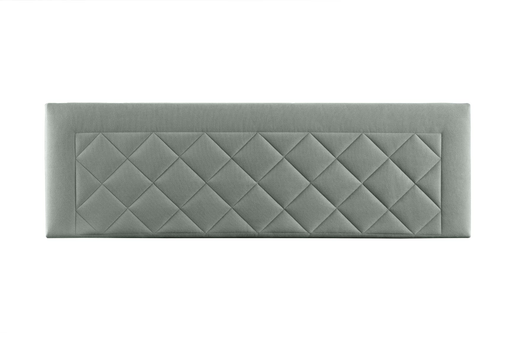 Cabecero Tapizado para Cama 135 Cm Domus | Anclaje a Pared | Cabezal Acolchado | Microfibra AquaClean Aguamarina (145 x 50 x 7 cm)