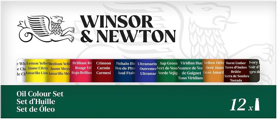 Tinta Óleo Winsor & Newton Discover 12 Cores com 10 ml Cada Tubo