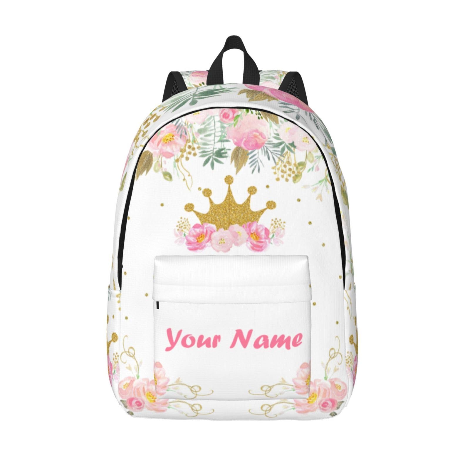 Custom Backpack for Men Women, Personalized Backpack with Name, Customized Casual Backpacks Gifts for Picnic Travel Camping Work 16in