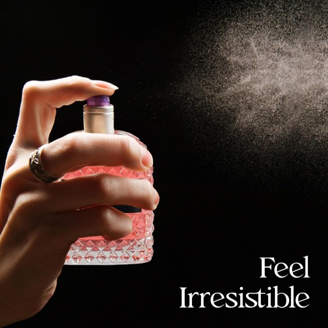 Viaan Krishna VALENTINE PINK for Women Eau De Parfum - Amber Floral Jasmine, Bourbon Vanilla & Woods Oriental-Floral Fragrance with a Modern Twist Elegant 3.4fl.oz/100ml - Image 7